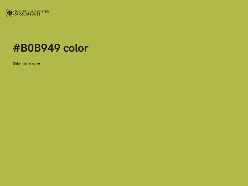 #B0B949 color image