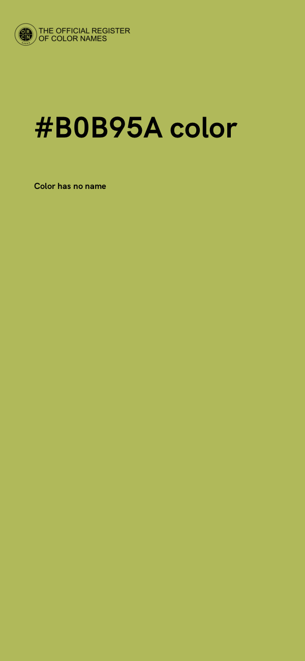 #B0B95A color image
