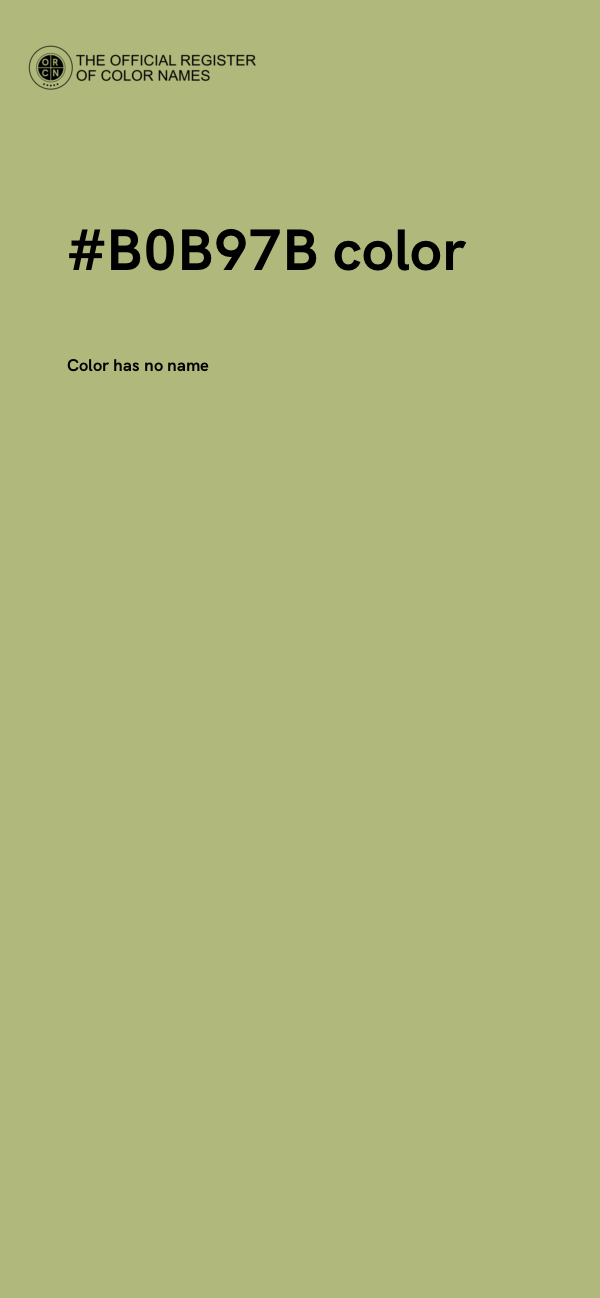 #B0B97B color image