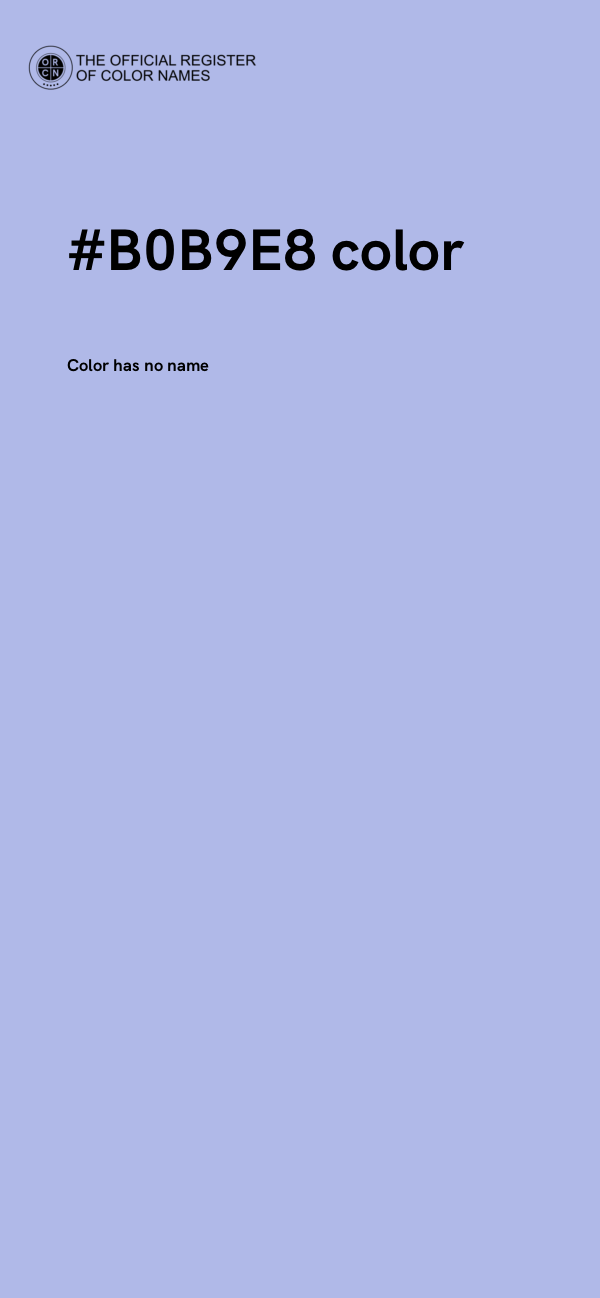 #B0B9E8 color image
