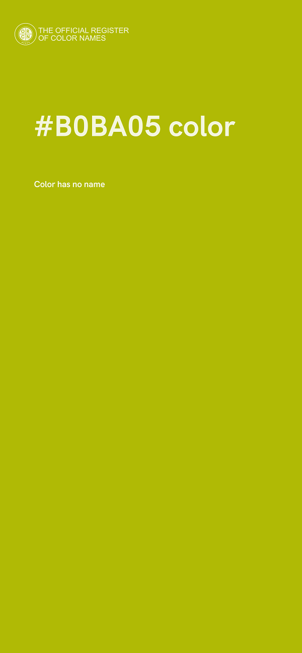 #B0BA05 color image