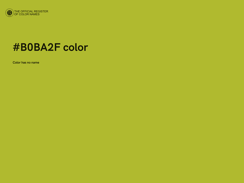 #B0BA2F color image