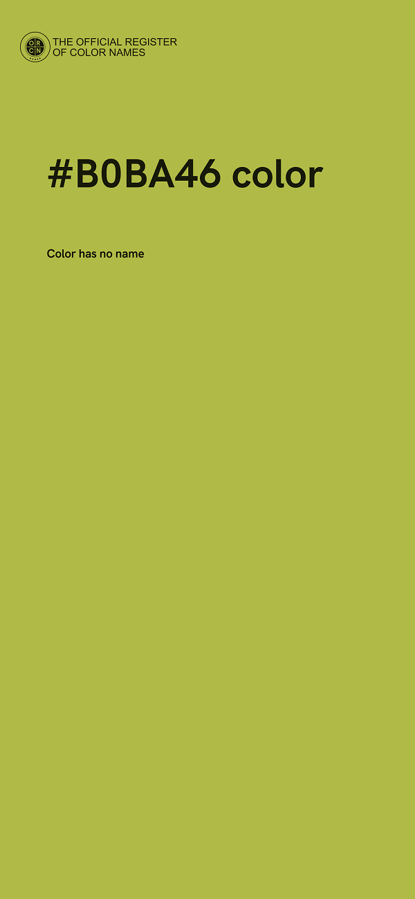 #B0BA46 color image