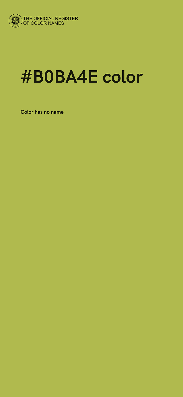 #B0BA4E color image