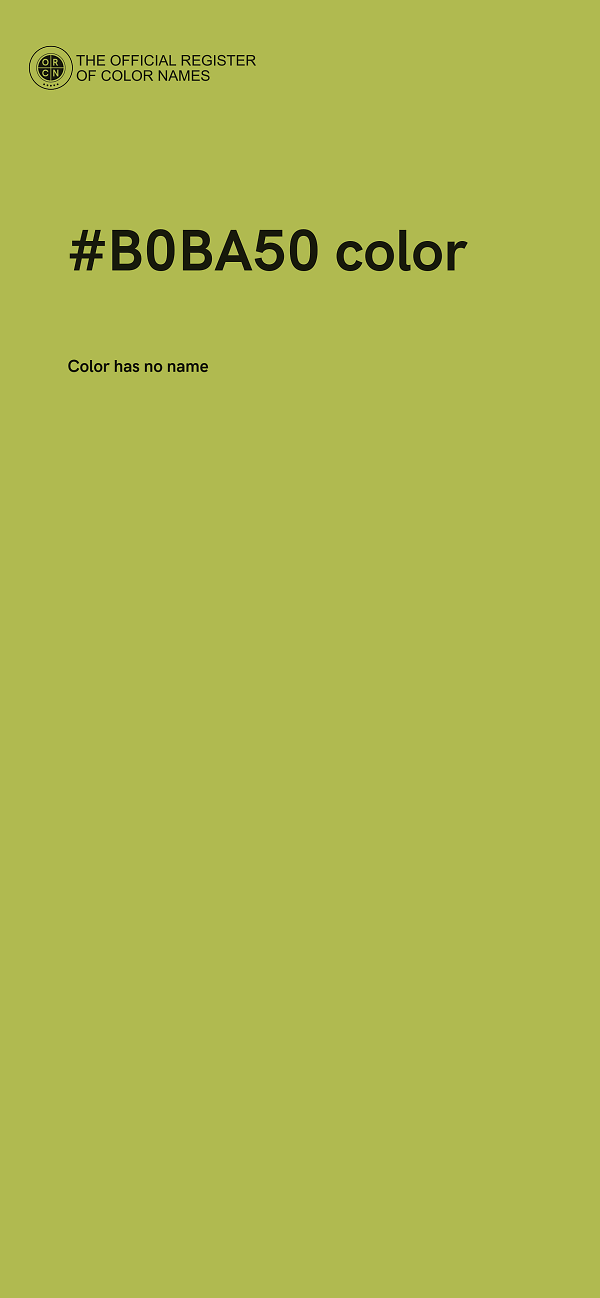 #B0BA50 color image
