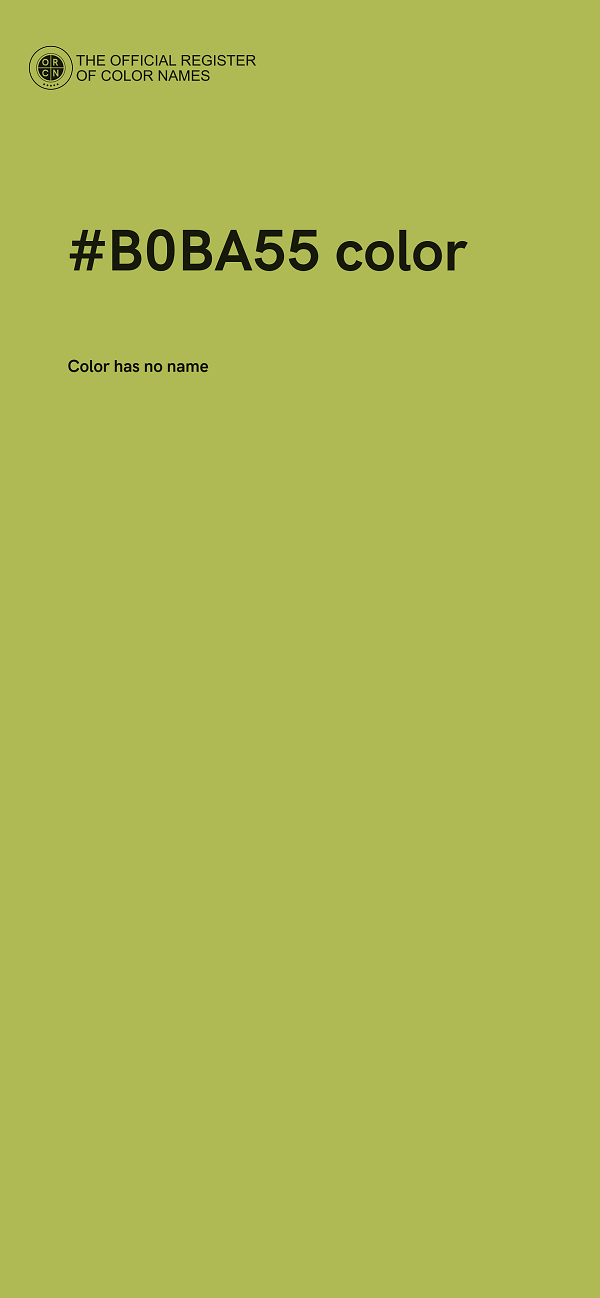 #B0BA55 color image