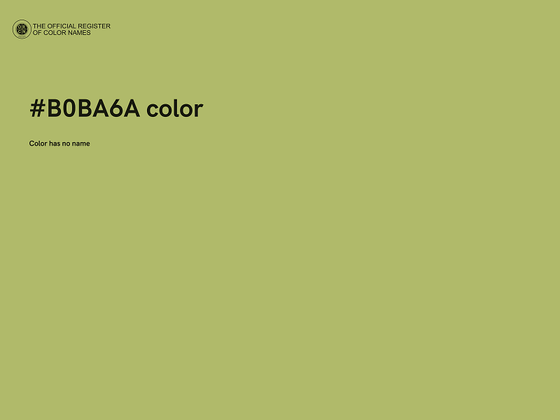 #B0BA6A color image