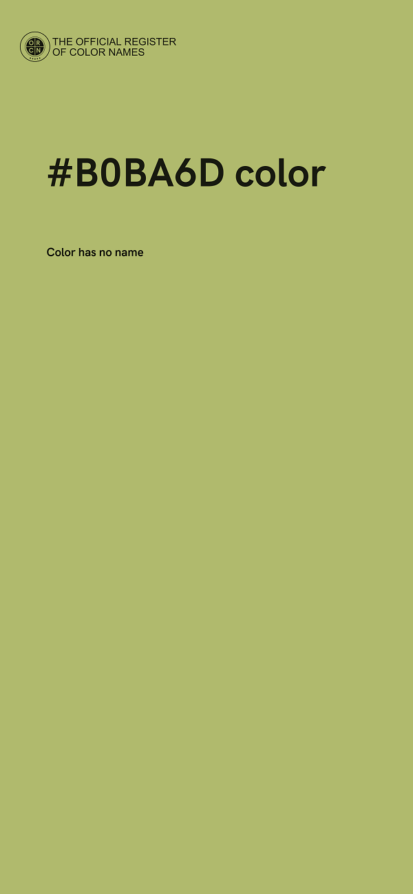 #B0BA6D color image