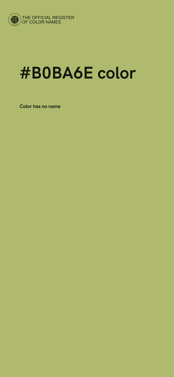 #B0BA6E color image