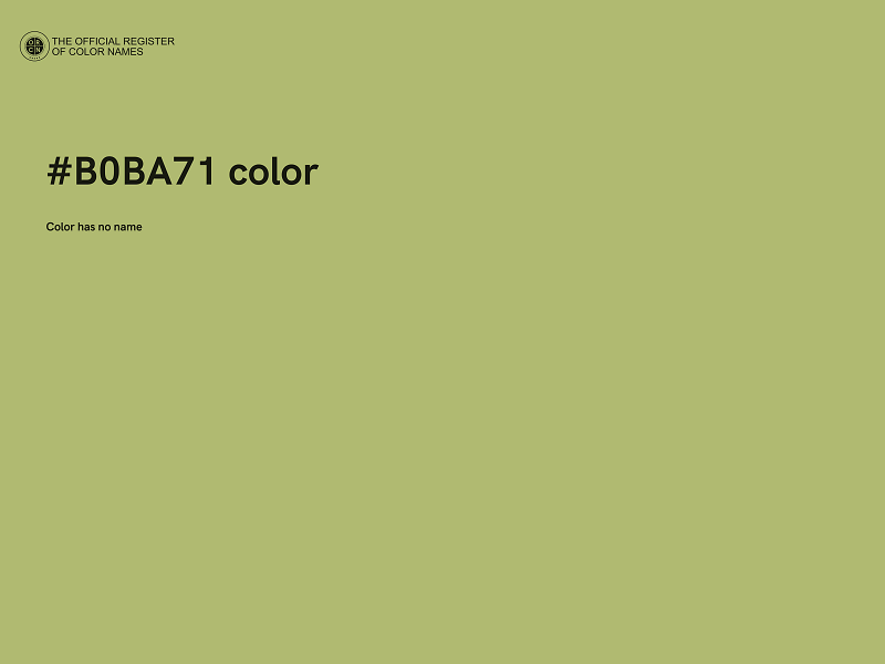 #B0BA71 color image