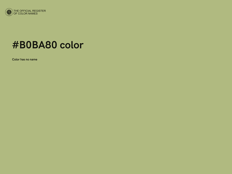 #B0BA80 color image