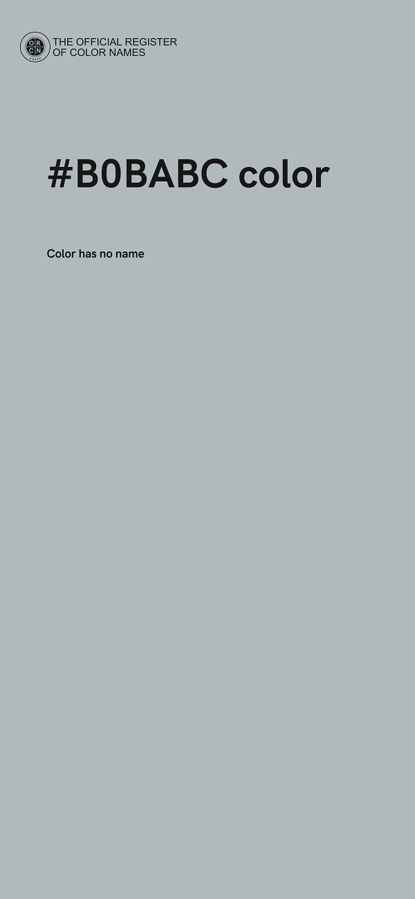 #B0BABC color image