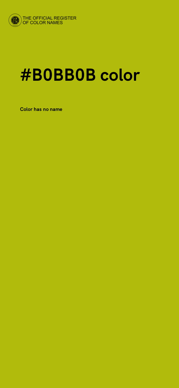 #B0BB0B color image