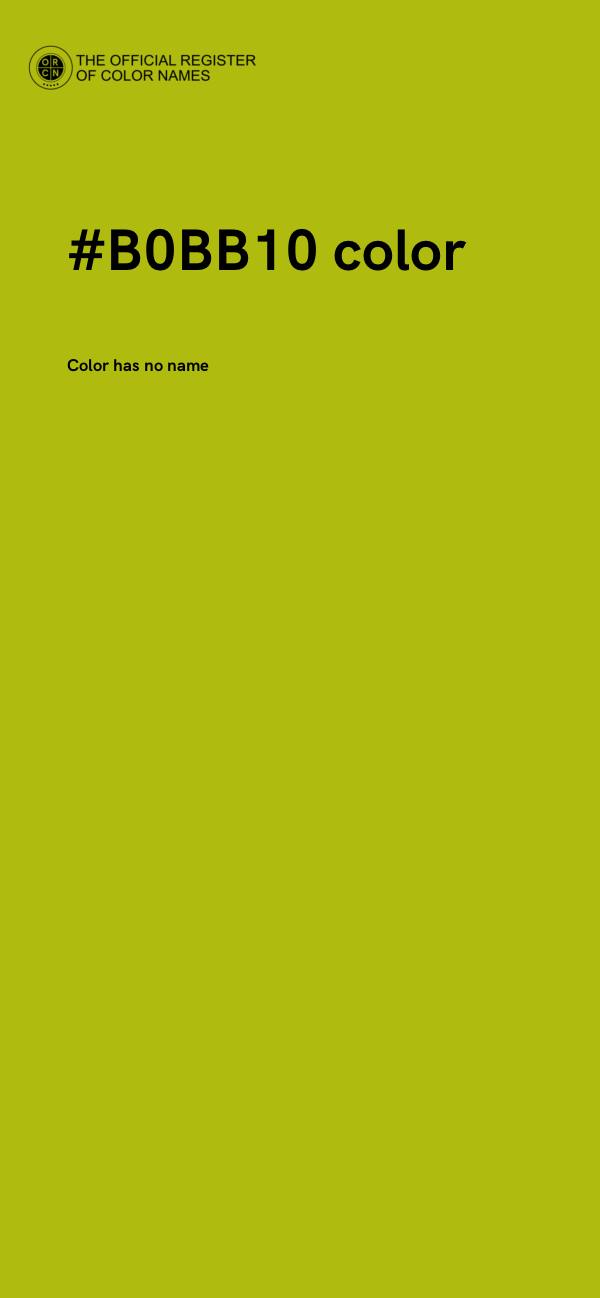 #B0BB10 color image