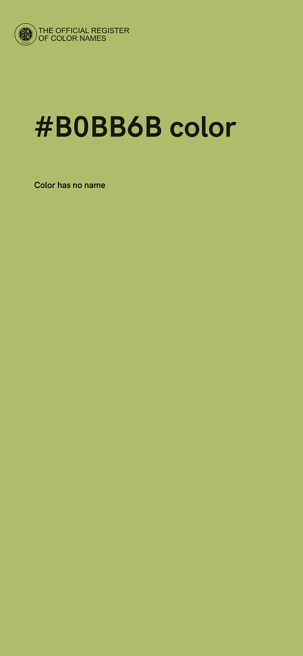 #B0BB6B color image