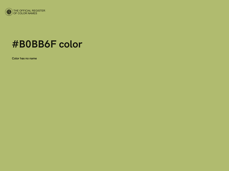 #B0BB6F color image