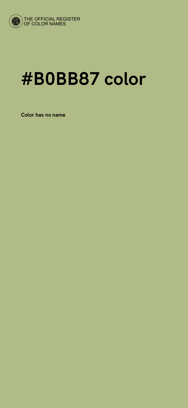 #B0BB87 color image