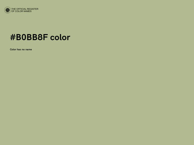 #B0BB8F color image
