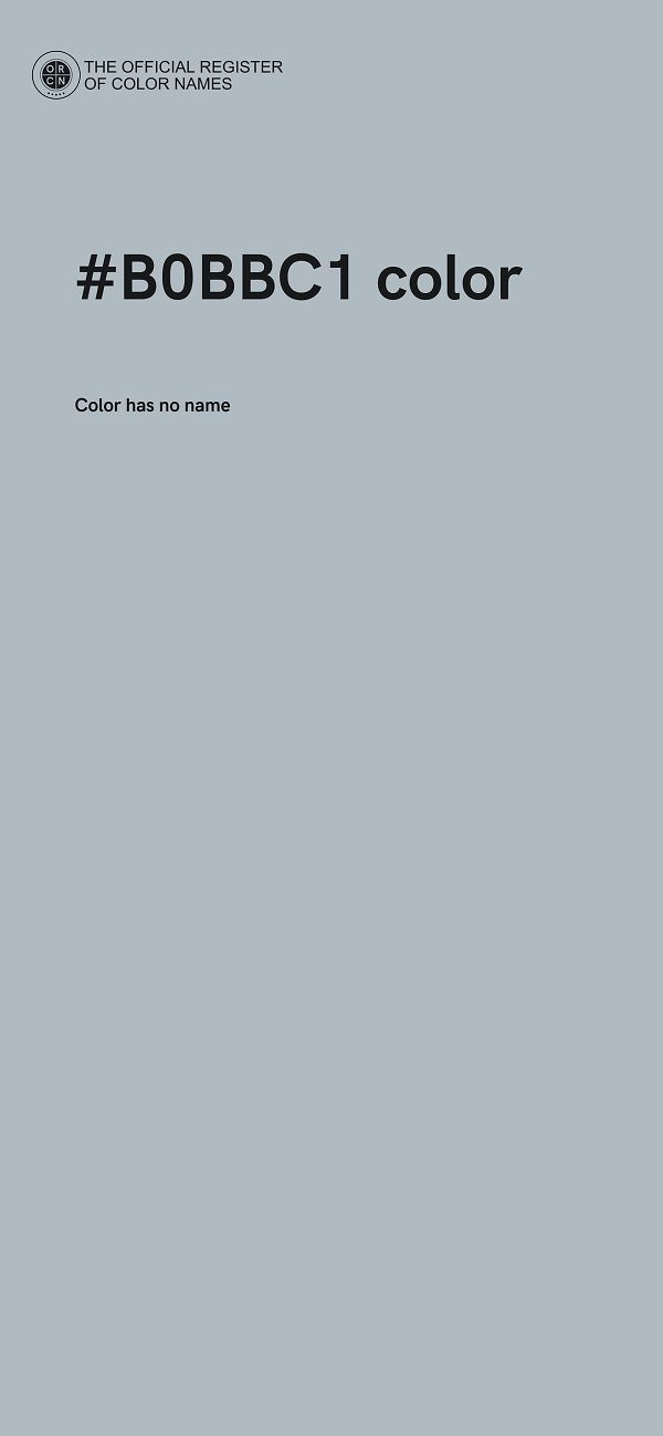 #B0BBC1 color image