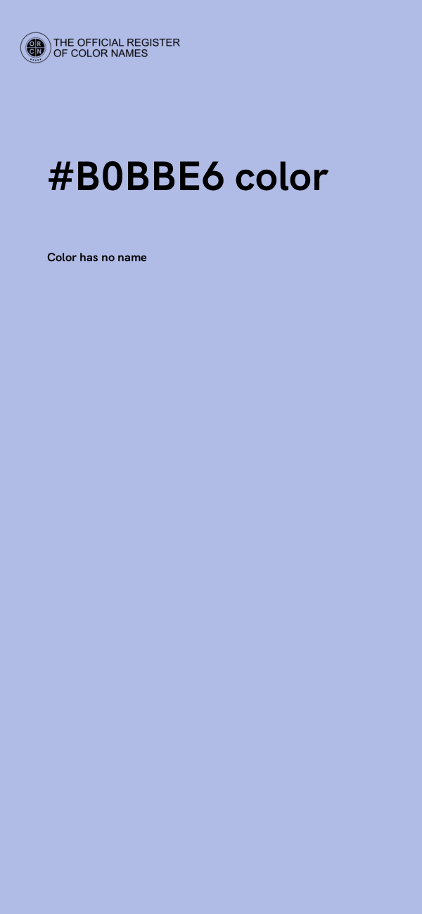 #B0BBE6 color image