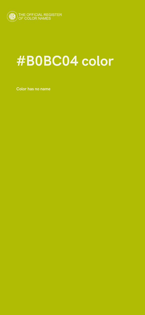 #B0BC04 color image