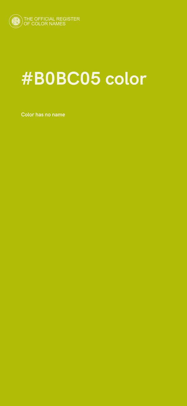#B0BC05 color image