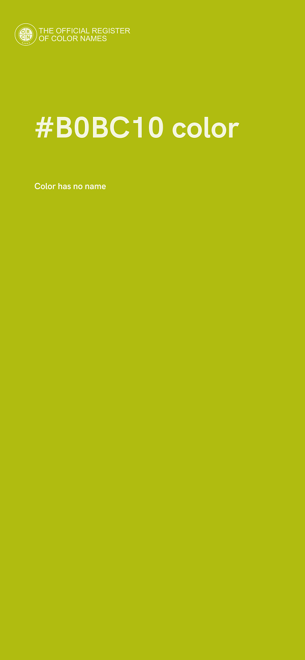 #B0BC10 color image