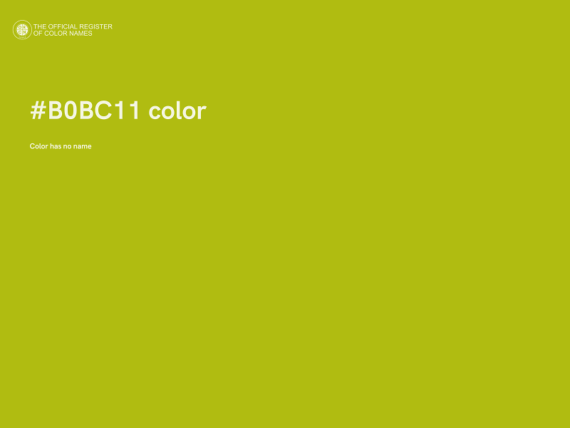 #B0BC11 color image