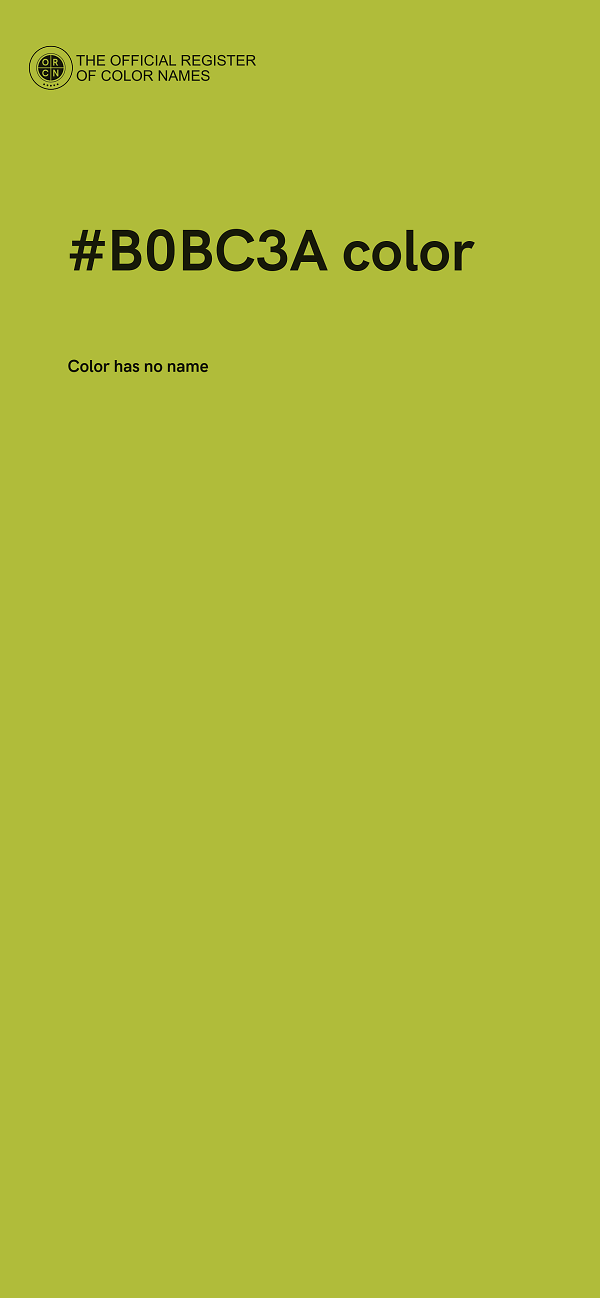 #B0BC3A color image