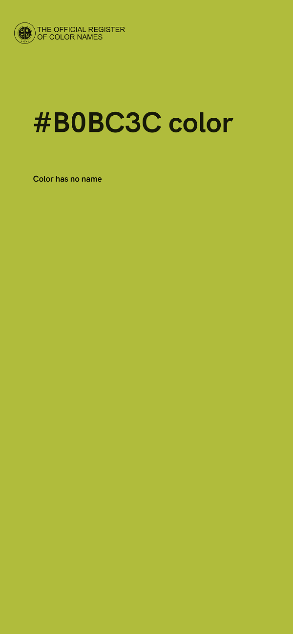 #B0BC3C color image