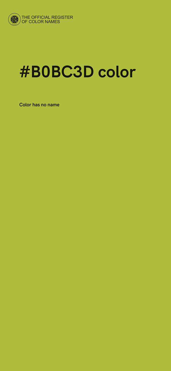#B0BC3D color image