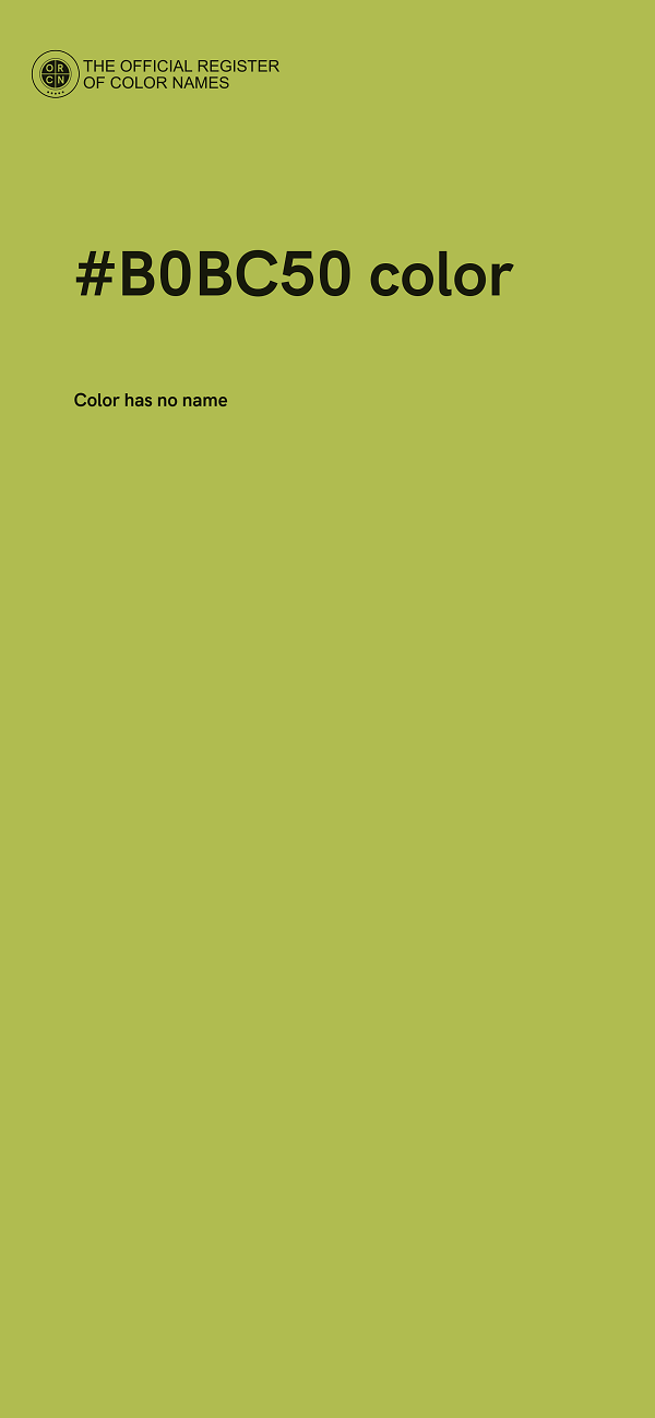 #B0BC50 color image
