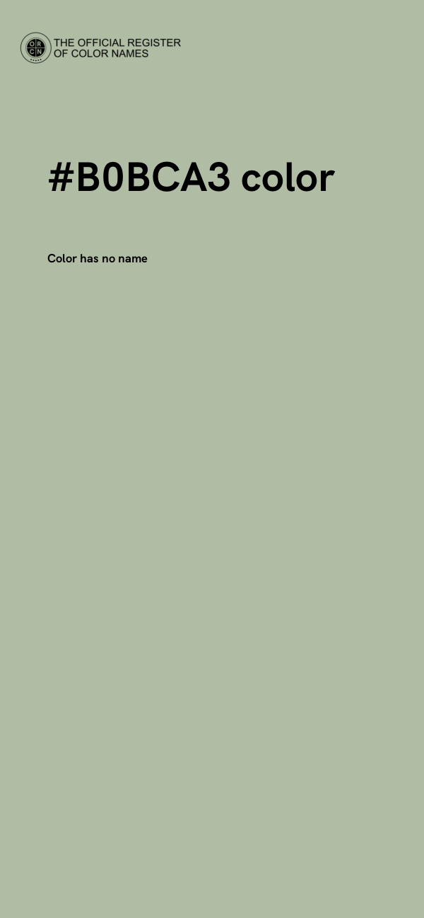 #B0BCA3 color image