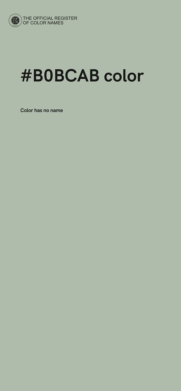 #B0BCAB color image