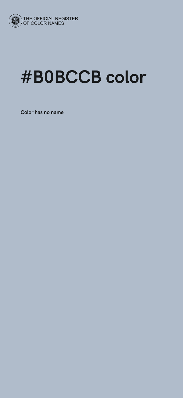 #B0BCCB color image