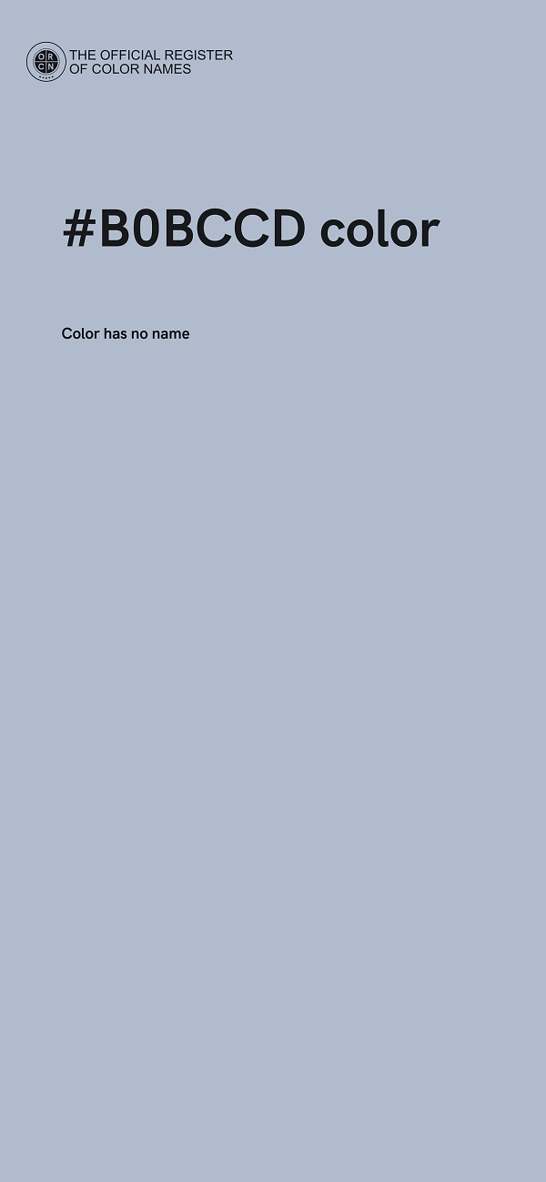 #B0BCCD color image