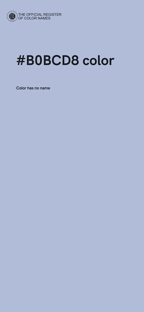 #B0BCD8 color image