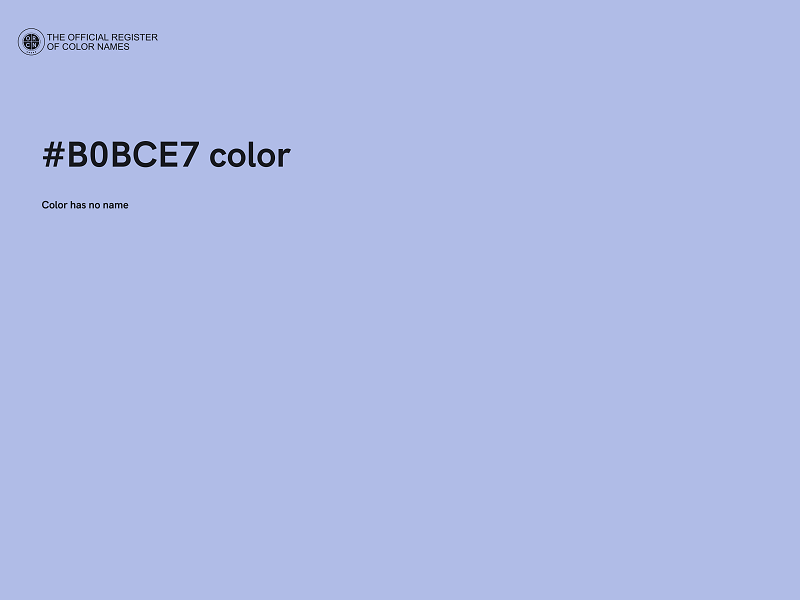 #B0BCE7 color image