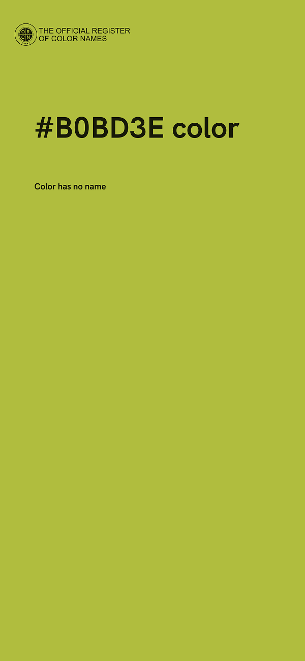 #B0BD3E color image