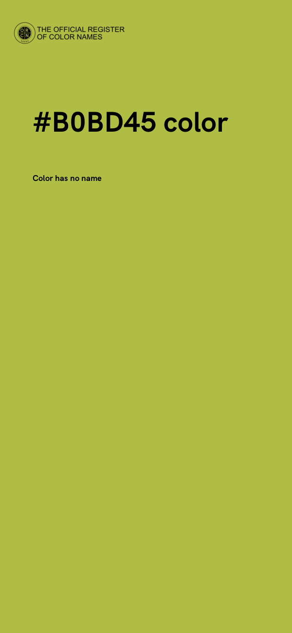 #B0BD45 color image