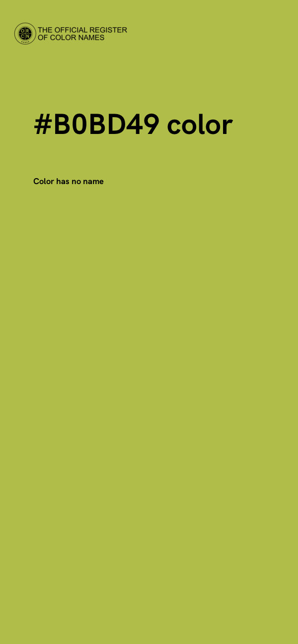 #B0BD49 color image