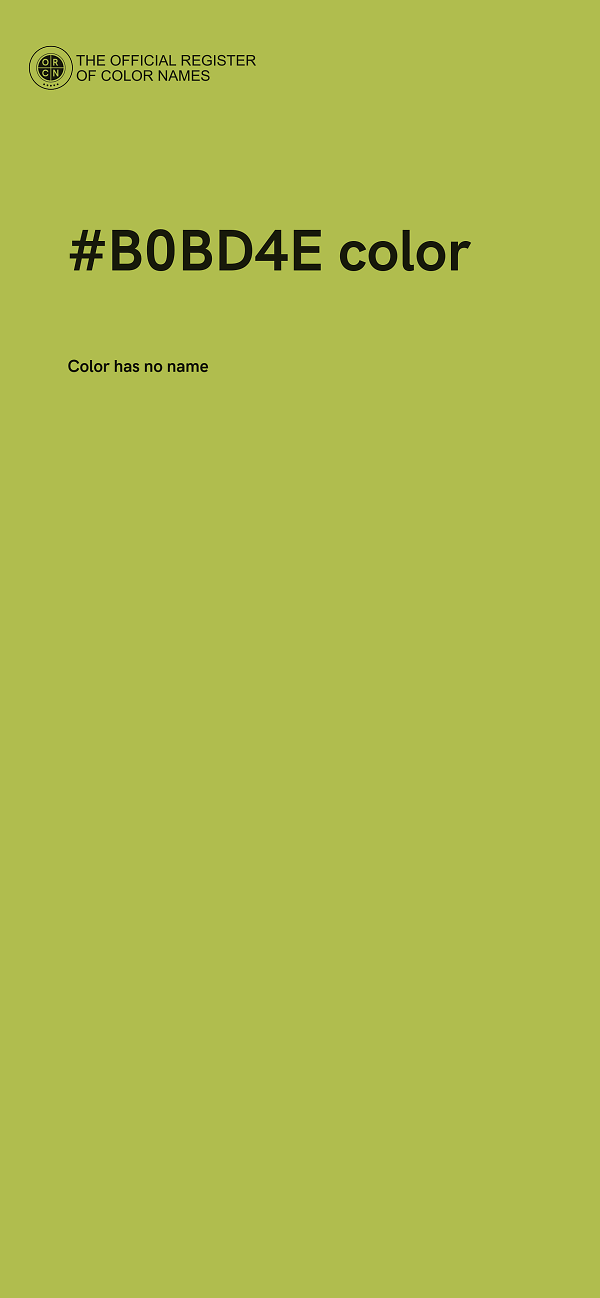 #B0BD4E color image