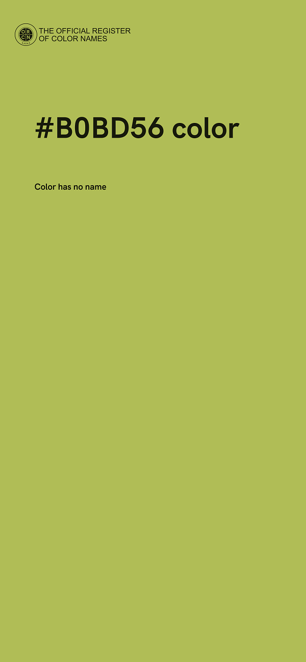 #B0BD56 color image