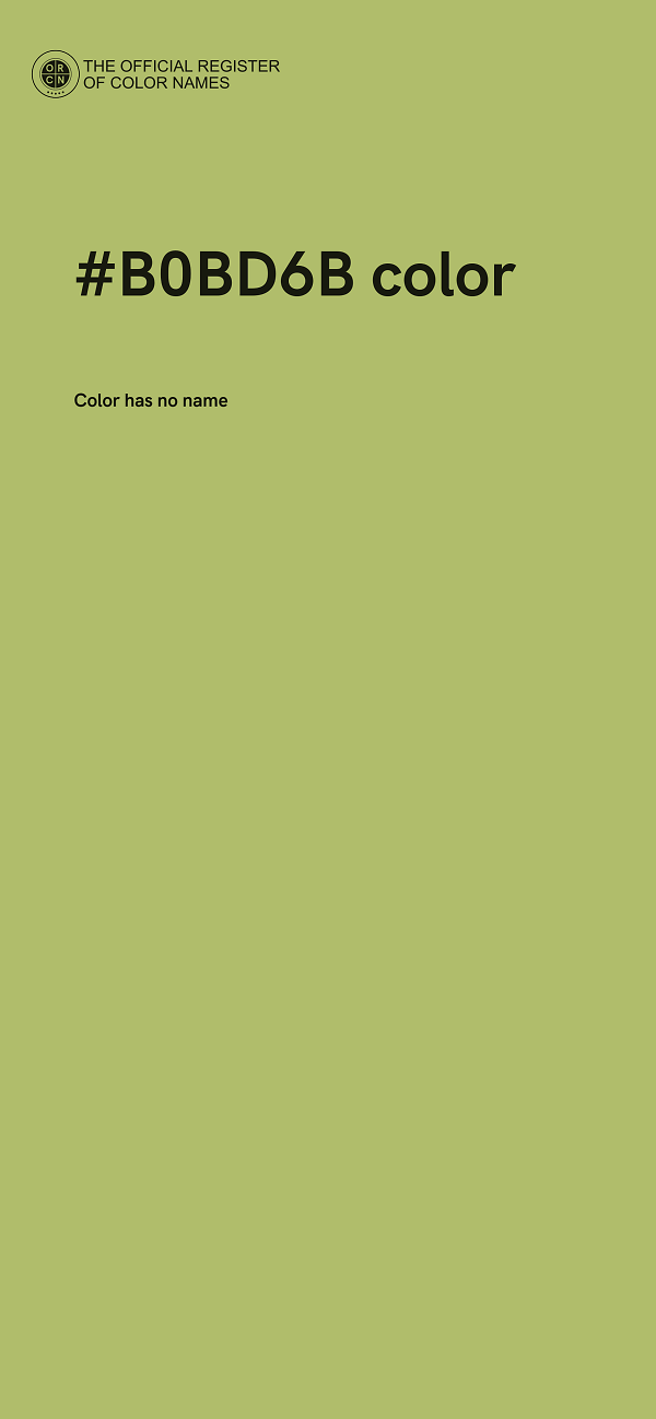 #B0BD6B color image