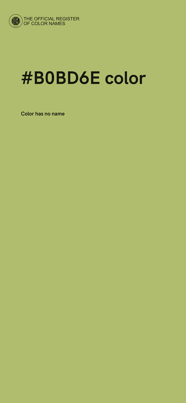 #B0BD6E color image