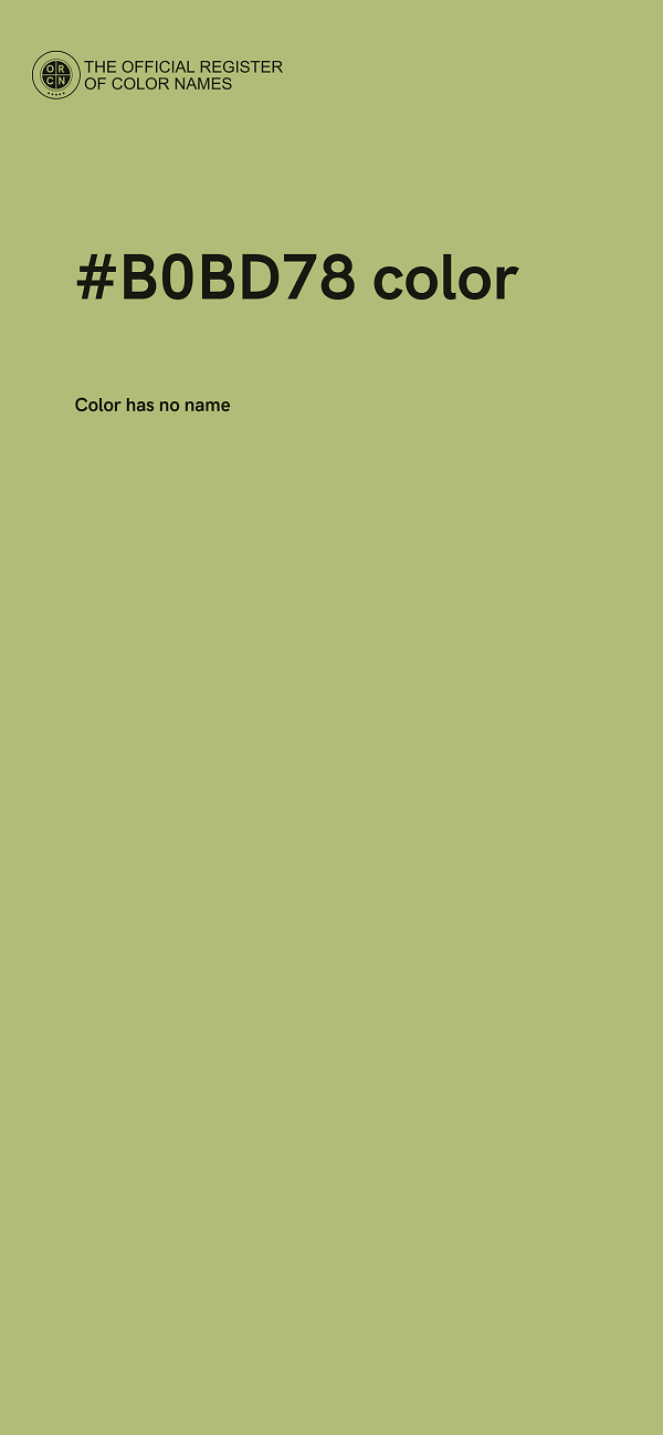 #B0BD78 color image