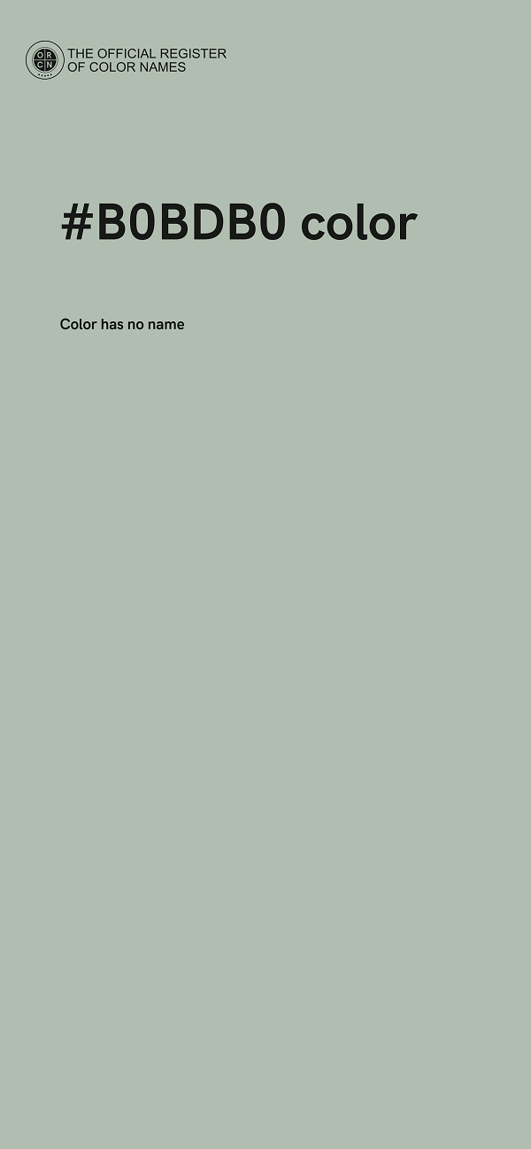 #B0BDB0 color image