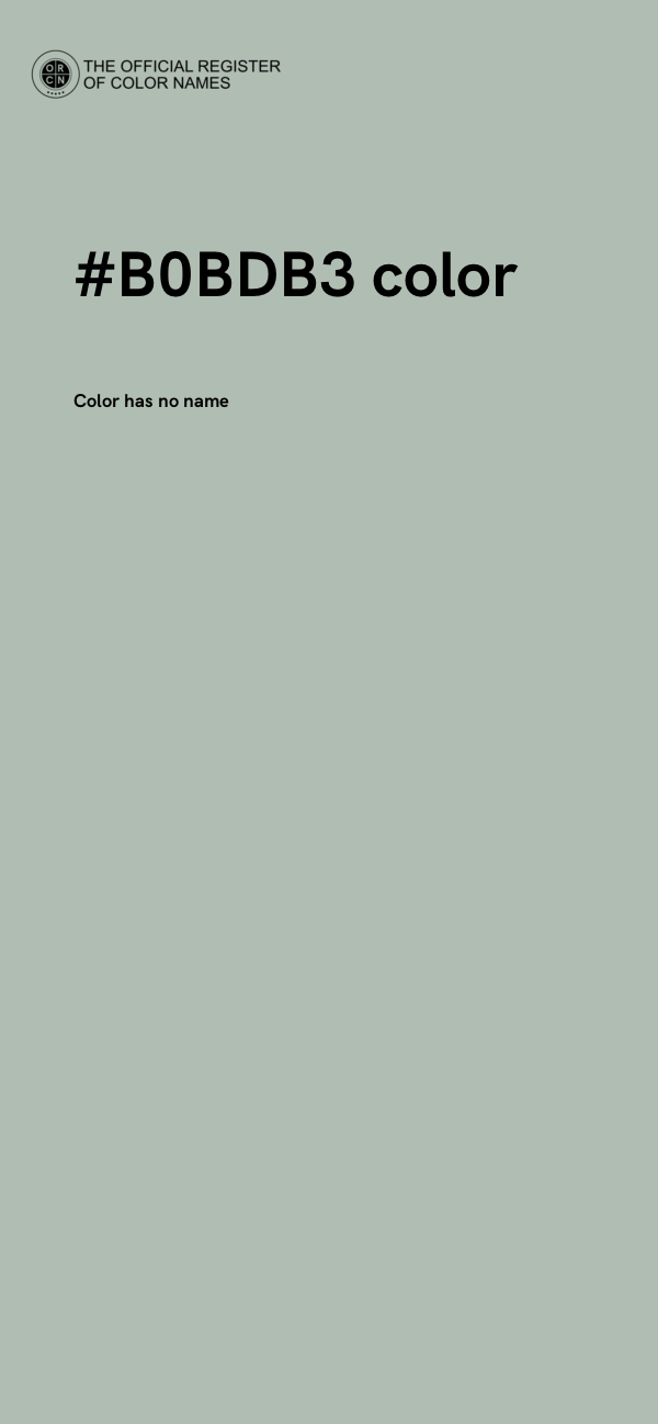 #B0BDB3 color image