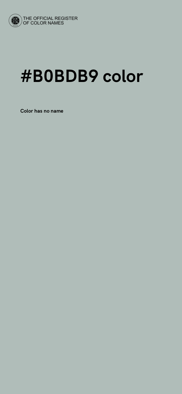 #B0BDB9 color image