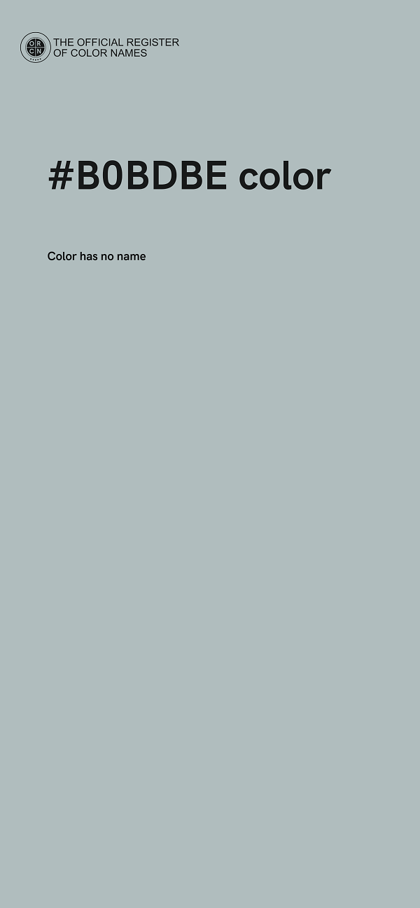 #B0BDBE color image